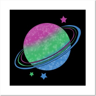 Polysexual Pride Planet Posters and Art